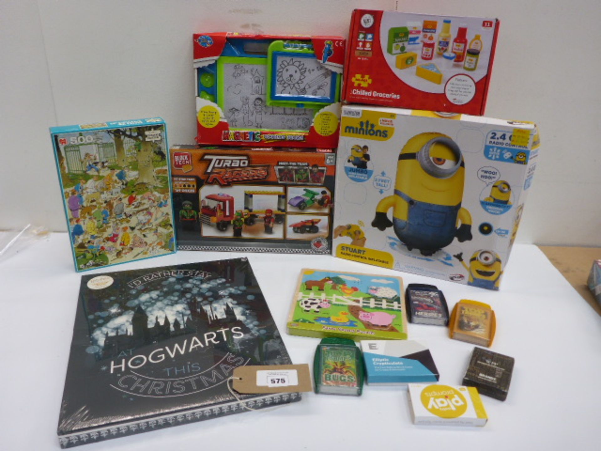 Minions r/c Stuart, Block Tech turbo racers, Chilled groceries, Hogwarts Advent Calendar, Magnetic