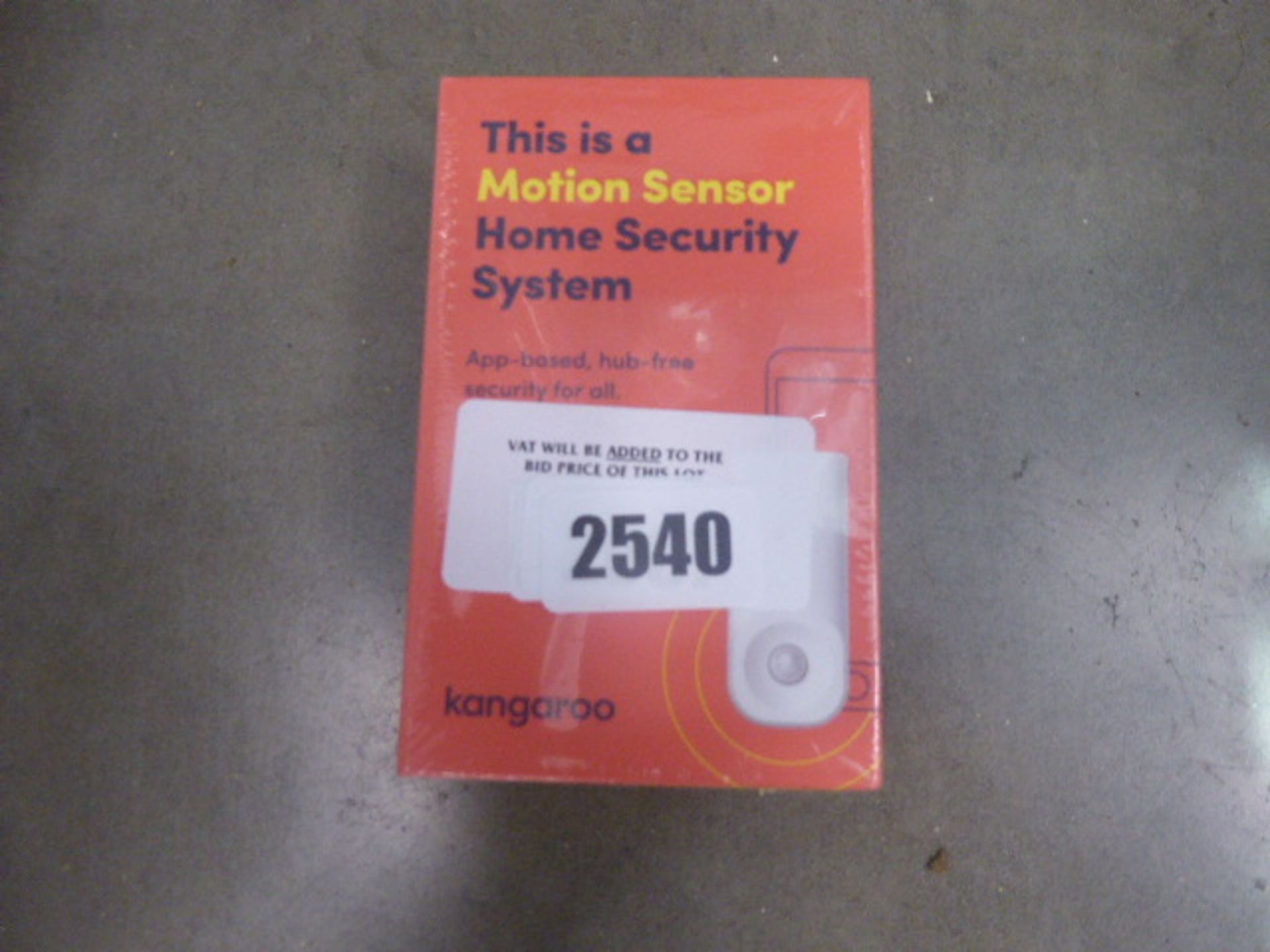 Home Motion sensor unit by Kangaroo in sealed box