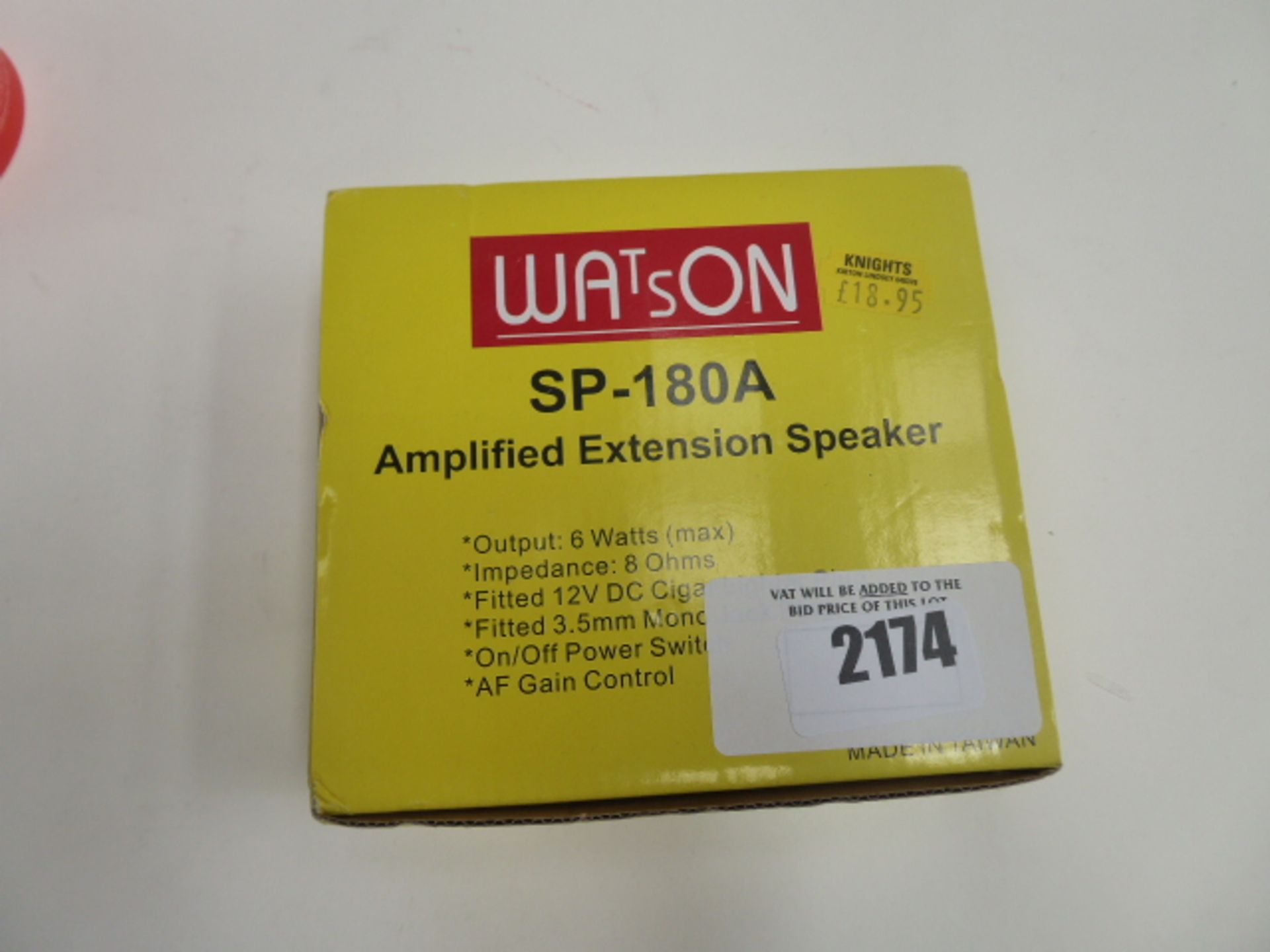 Watson SP-180A amplified extension speaker