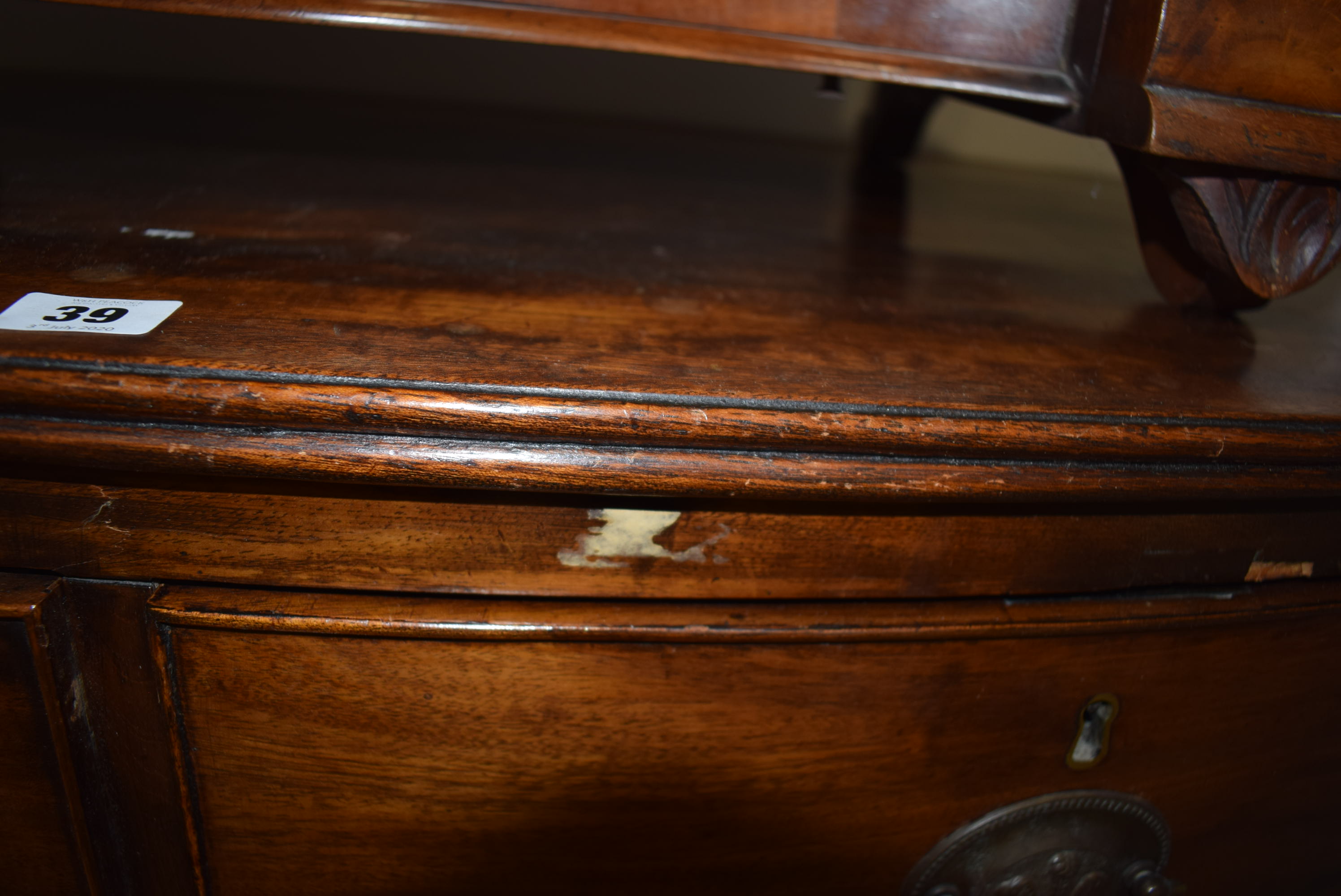 A 19th century mahogany bow fronted chest of two over two drawers on splayed feet, w. - Image 13 of 18