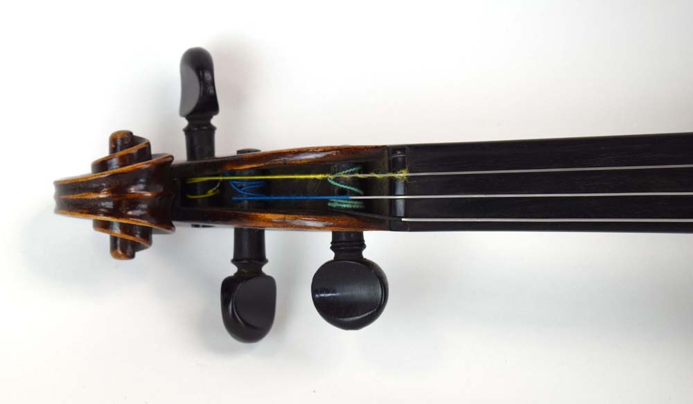 A 19th century violin, bearing a paper label 'Matteo F. - Image 4 of 12
