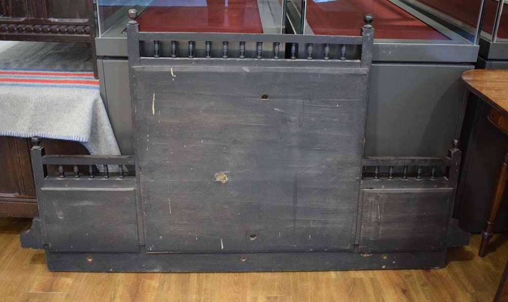 A Victorian ebonised, walnut crossbanded and gilt metal mounted credenza, - Image 12 of 12