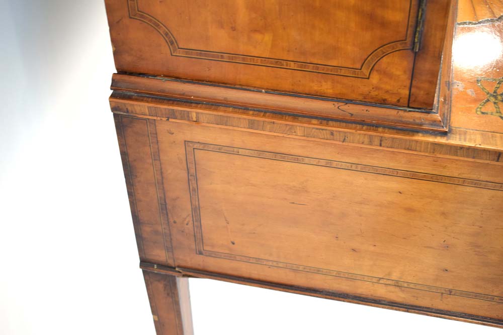 A late 19th century Sheraton Revival cabinet on stand by Edwards & Roberts, - Image 11 of 31