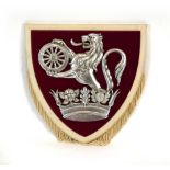 A British Railways crest mounted on a shield,