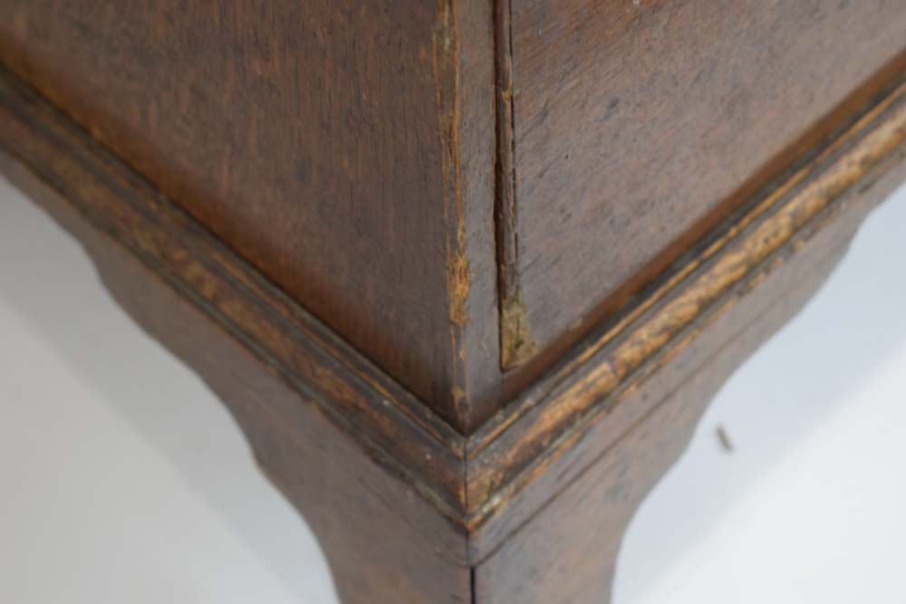 A 19th century oak chest of two short and three long graduated drawers on shaped bracket feet, w. - Image 3 of 13