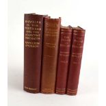 A group of four books relating to Europe including Maurice Hewlett: 'The Road in Tuscany' (volumes