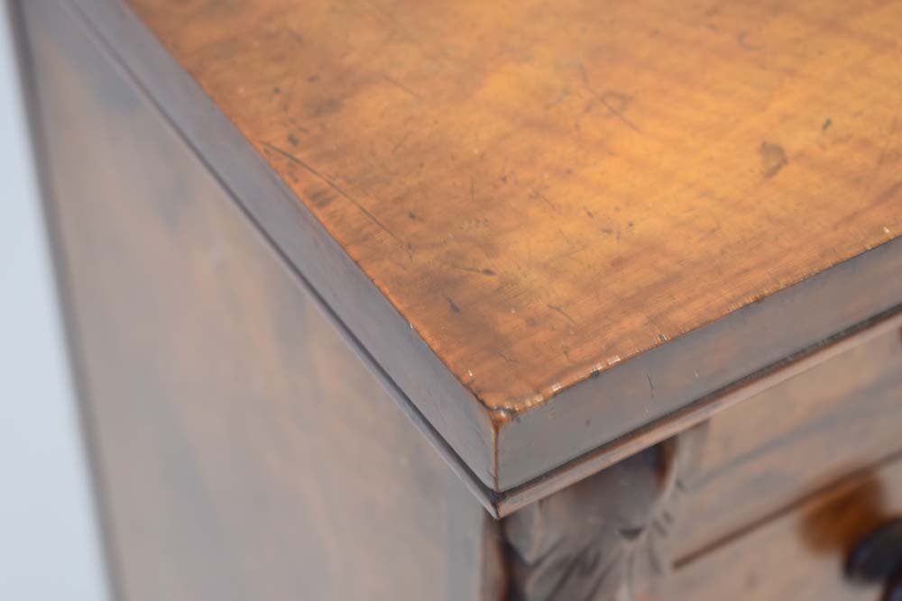 A Victorian walnut 'Wellington' chest, the seven graduated drawers flanked by a pair of columns, - Image 7 of 23