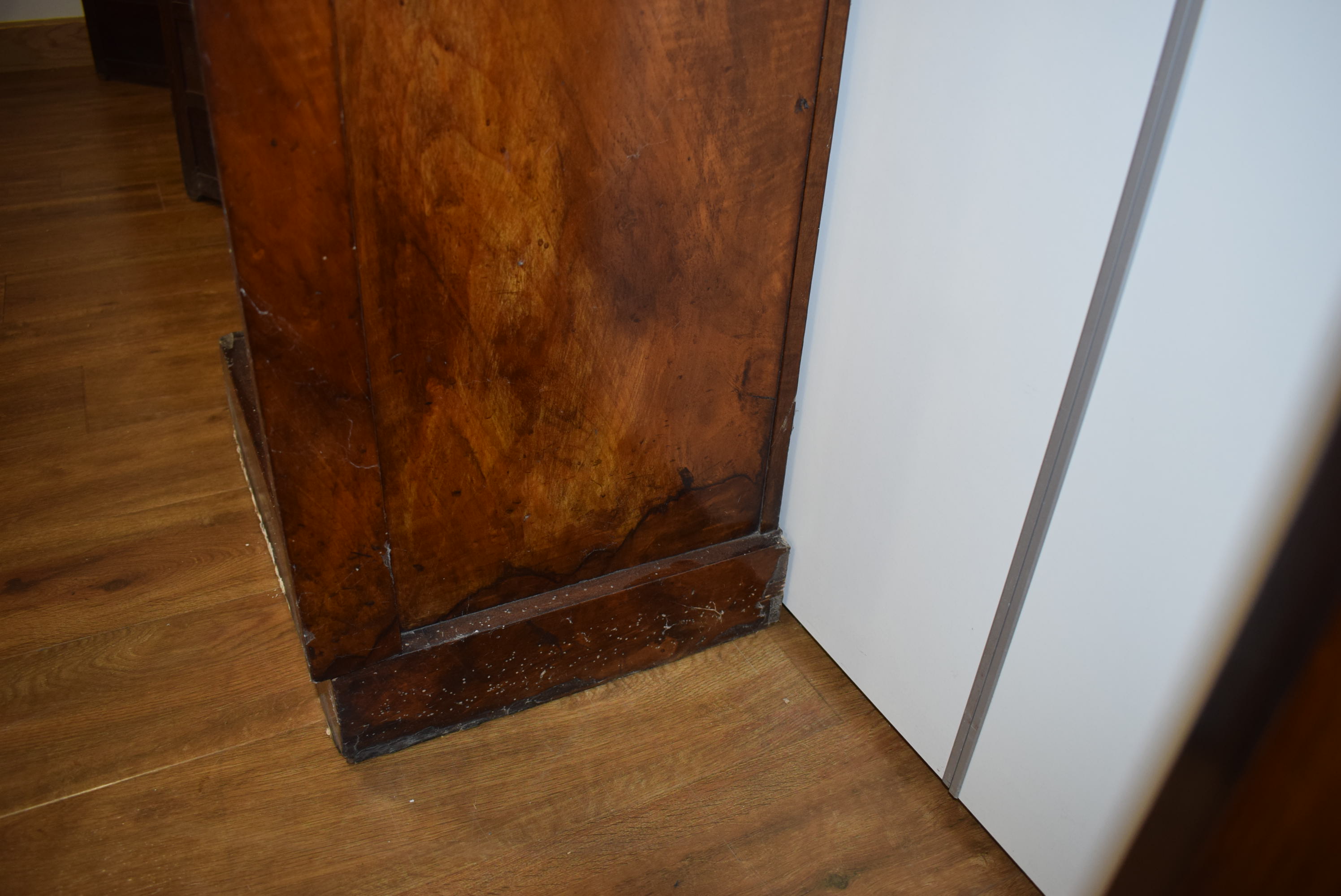 A Victorian walnut 'Wellington' chest, the seven graduated drawers flanked by a pair of columns, - Image 13 of 23