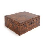 A 19th century marquetry box, w.