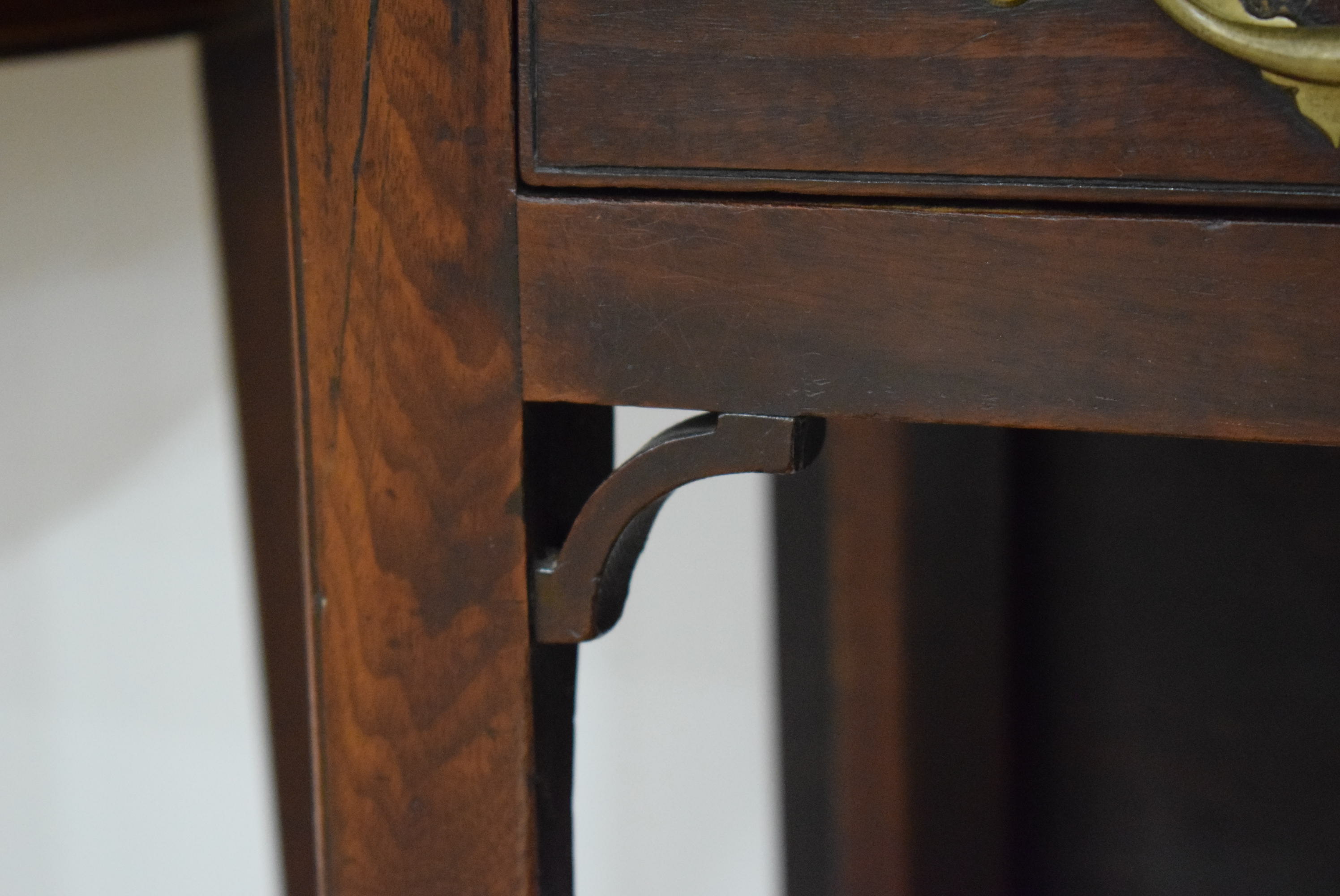 An 18th century Cuban mahogany side/tea table, the folding surface over a single frieze drawer, - Image 19 of 26