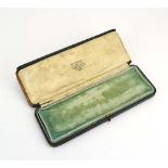 An early 20th century Boucheron jewellery box, w. 20.