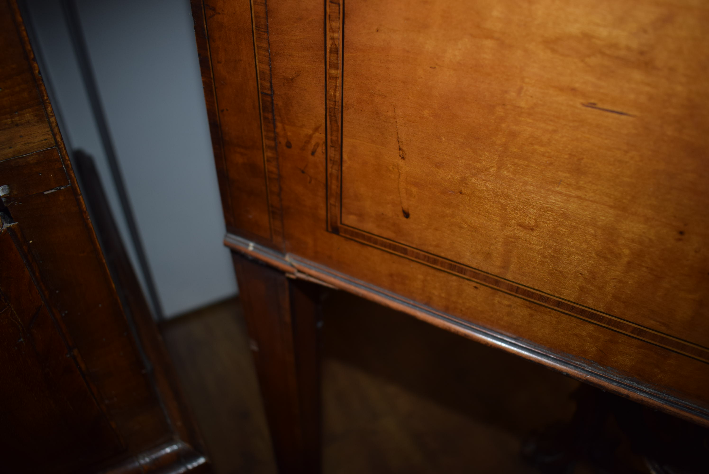 A late 19th century Sheraton Revival cabinet on stand by Edwards & Roberts, - Image 14 of 31