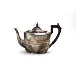 A Victorian silver teapot of Neo-Classical design, Walker & Hall, Sheffield 1897,
