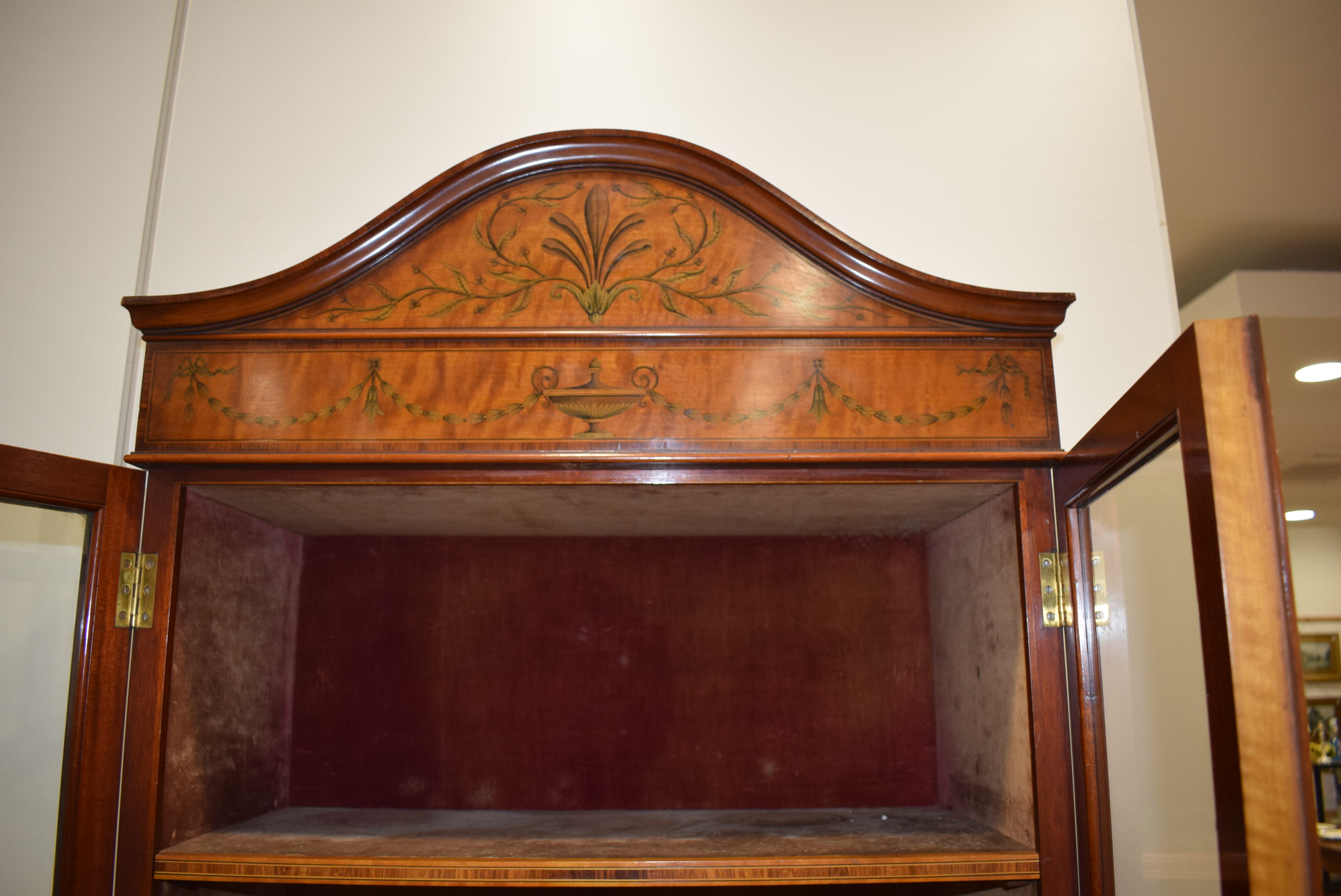 A late 19th century Sheraton Revival cabinet on stand by Edwards & Roberts, - Image 25 of 31