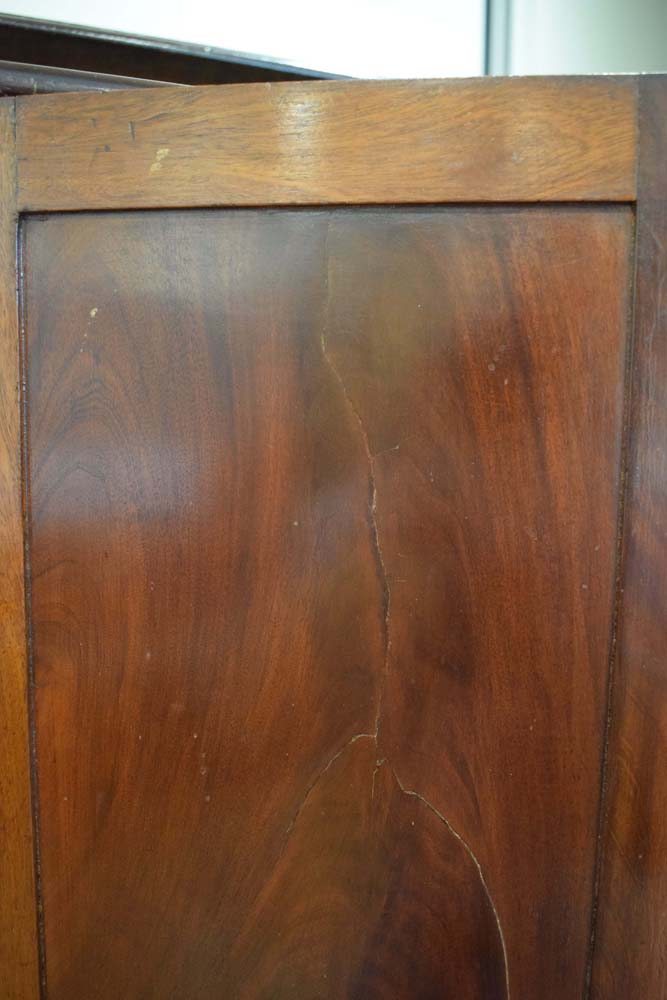 A 19th century mahogany table cabinet, the pair of doors enclosing an arrangement of twelve drawers, - Image 8 of 21