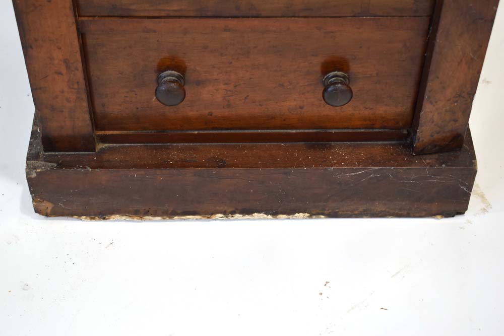 A Victorian walnut 'Wellington' chest, the seven graduated drawers flanked by a pair of columns, - Image 2 of 23