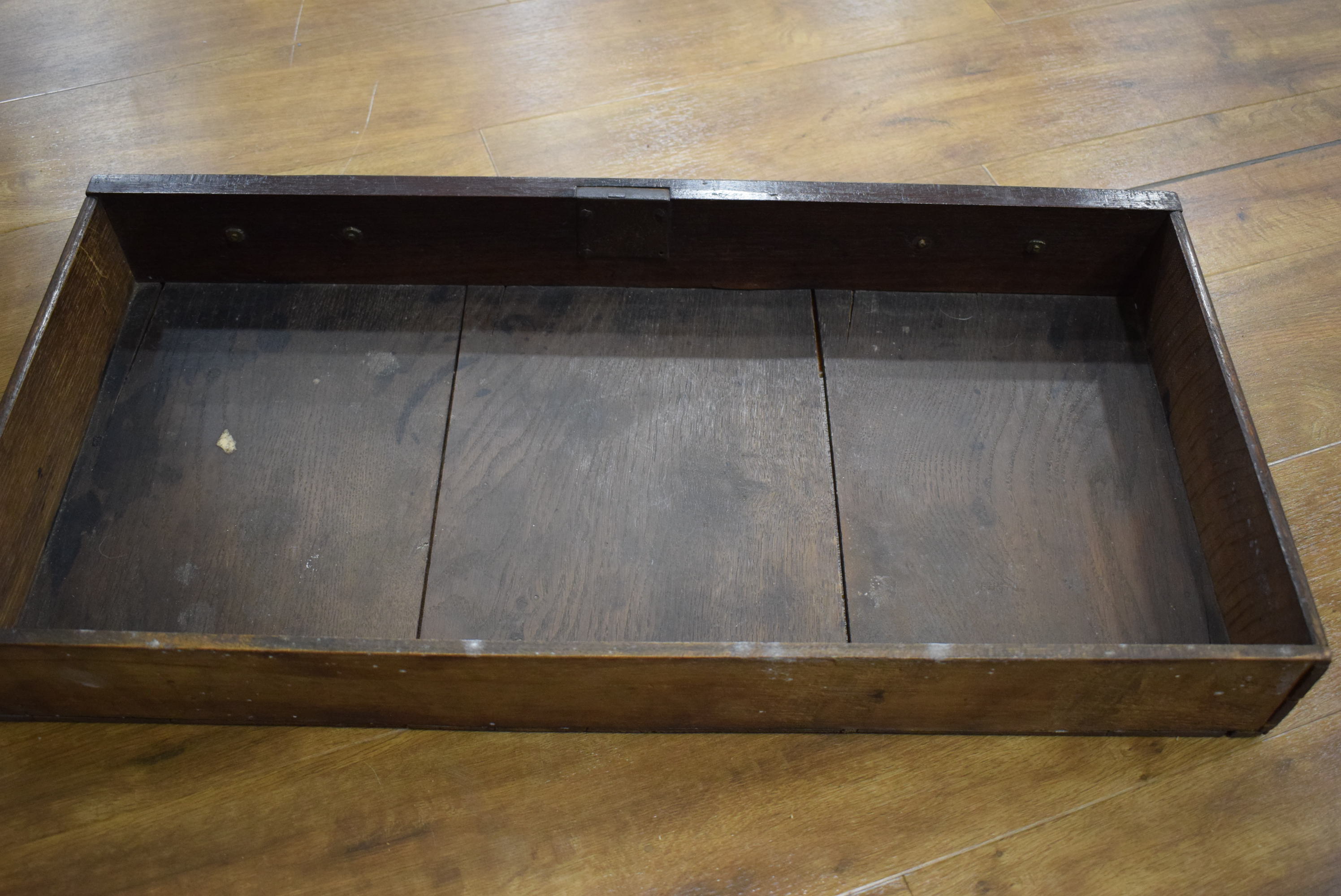 An 18th century Cuban mahogany side/tea table, the folding surface over a single frieze drawer, - Image 15 of 26