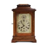 A 20th century table clock, the movement by Gustav Becker and striking on five chimes,