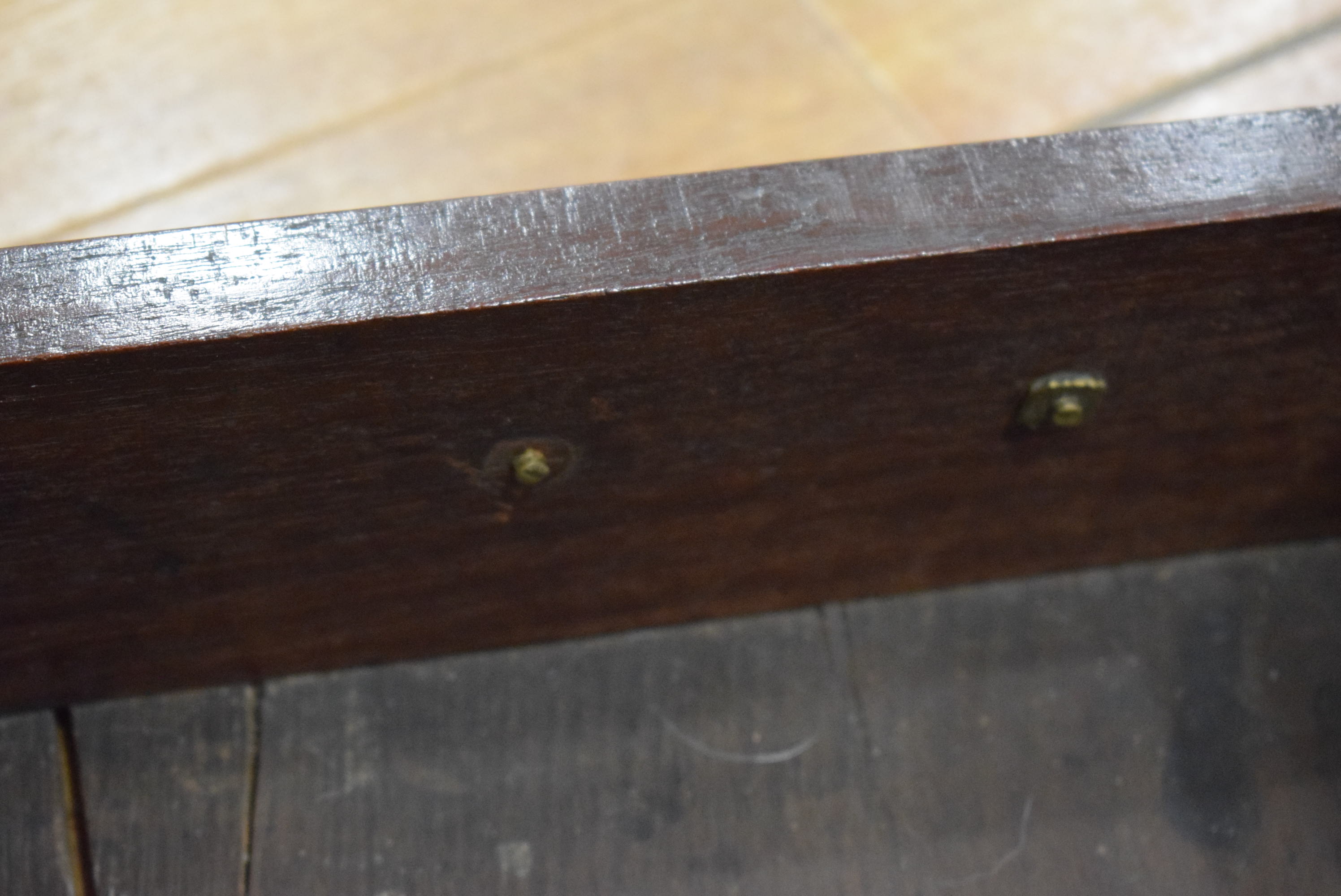 An 18th century Cuban mahogany side/tea table, the folding surface over a single frieze drawer, - Image 12 of 26