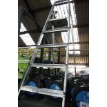 Aluminium 4 tread step ladder