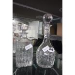 (2019) Pair of glass decanters