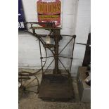 Set of metal platform scales manufactured by E&G Crodery, Romford, Essex