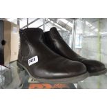 Pair of used men's Emilio Luca brown boots, size 11