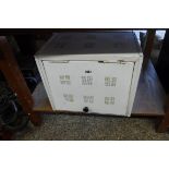 Small white metal larder