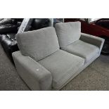 Oatmeal colour sofa set comprising 2 matching armchairs and 2 seater sofa