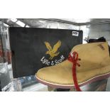 Pair of Men's Lyle & Scott shoes in beige, size 11