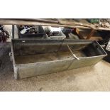 Galvanized water trough size 1.9m x 0.5m x 42cm