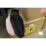 Box containing Carole Hochman luxury collection Chenille slipper socks