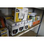Half shelf containing BG and Diall outdoor weatherproof sockets