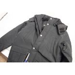 Child's weatherproof outdoor jacket in black, size L