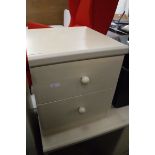 Bedroom suite comprising chest of 3 drawers, 3 drawer dressing table and 2 drawer bedside unit