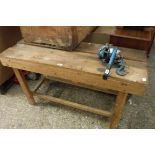 Wooden work bench