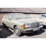 XWL 963X, Mercedes 230 TE Estate, 2.3 petrol, green First Registered: June 1982, 7 former keepers,