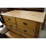 Pine 4 drawer storage chest
