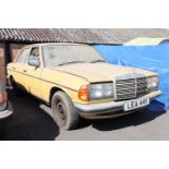 LEA 44V, Mercedes 280 E 4 door saloon, 2.8 petrol auto, yellow First Registered: 01/03/1980, 4