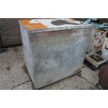 Galvanized water storage container