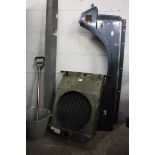 Vintage vehicle radiator, vehicle wing, drainage channel, Range Rover seal, galvanized bucket and
