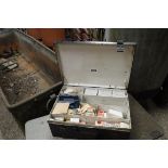 Vintage St. John Ambulance Association first aid box and contents