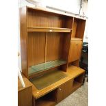 Teak wall unit