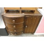 4 drawer sideboard with single door