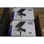 2 boxed LED 5000 lumen solar wall lights