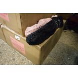Box containing Carole Hochman luxury collection Chenille slipper socks
