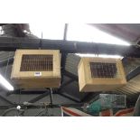 Multiple catch rat trap, cage style rat trap, 2 wooden pigeon boxes, quail cage and small stuffed