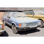 B78 VST, Ford Granada Ghia Estate, 2.8 petrol auto, blue First Registered: 01/03/1985, 4 former