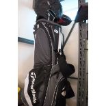Tailor made golf bag with various branded golf clubs