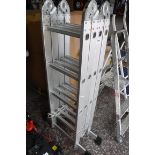 Aluminium folding ladder